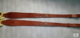 2 New Hunter leather embossed cobra rifle slings fits one inch swivels