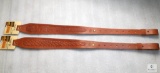 2 New Hunter leather embossed cobra rifle slings fits one inch swivels