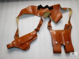 New Leather Shoulder Holster fits Ruger P85, P95 EAA Witness & Similar