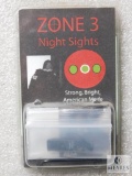 Zone 3 Tritium Night Sights fits Glock 17 19 22 23 24 26 27 34 35 37 38 39
