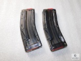 Lot 2 Black Dog 25 Round Mags for .22 Long Rifle AR15