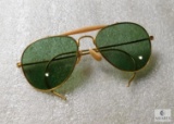Vintage Wilson USA Aviator Glasses Gray Lens