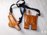 New Leather Shoulder Holster w/ Mag Pouches fits Ruger P85 P95 EAA Witness & Similar