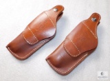 Lot 2 New Leather Thumb Break Holsters fit Colt 1911 Commander, Beretta 92 & Similar