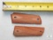 Wood Checkered Diamond Grips fits 1911 Colt & Clones
