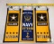 Lot 3 New Wool Blend US Navy Veteran & US Army Banners