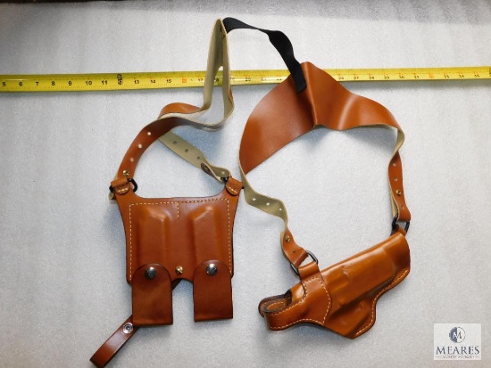 New Leather Shoulder Holster fits Ruger P89, P85, P95 & Similar