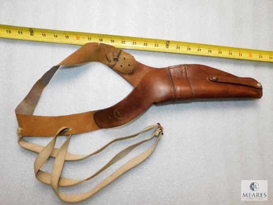 Vintage Brauer Brothers Leather Holster with Shoulder Strap