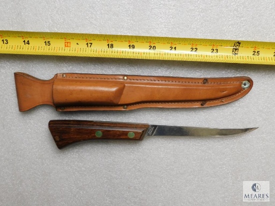 Vintage Western S-W766 Fishing Filet Knife Stainless Steel +