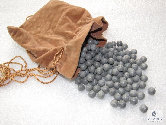 1 Bag / Pouch of 36 Cal Muzzleloader Balls Approx.50