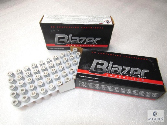 100 Rounds Blazer 9mm Luger Ammunition 115 Grain FMJ Ammo