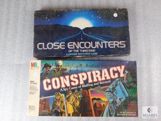 Lot of 2 Vintage Board Games "Close Encounters" &"Conspiracy"