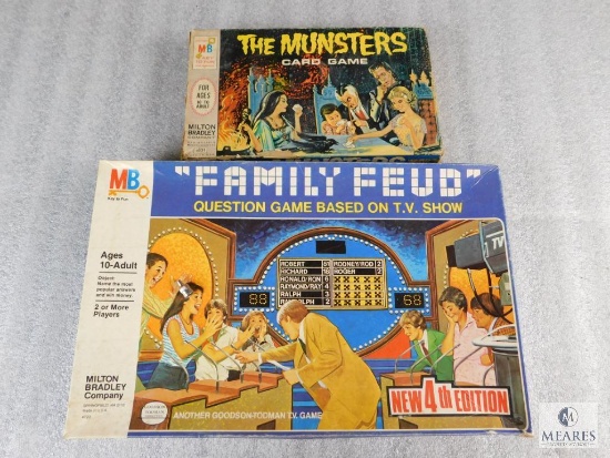 Lot 2 Games Vintage The Munsters Card & Family Feud 4th Edition