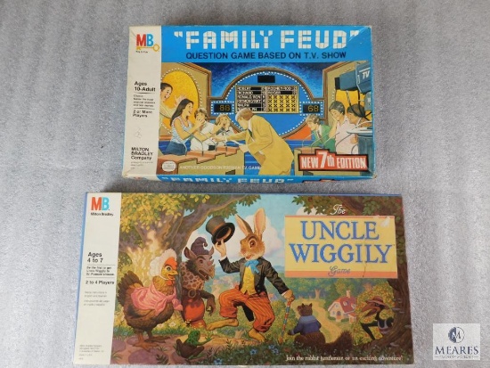 Lot 2 Vintage Board Games "Family Feud" & "Uncle Wiggily"