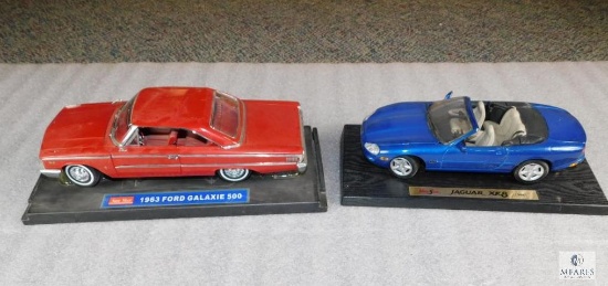 Lot 2 Model Cars 1963 Ford Galaxie 500 & 1996 Jaguar XK8