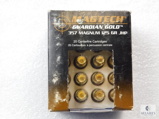 20 rounds Magtech Guardian .357 Magnum 125 grain hollow point