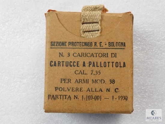 Rare 7.35x51 Carcano Ammunition (7.35 Carcano) 18 rounds on ebloc clips