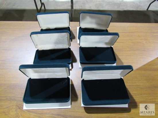 Lot 6 New Felt Lined Jewelry Boxes Cases