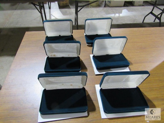 Lot 6 New Felt Lined Jewelry Boxes Cases