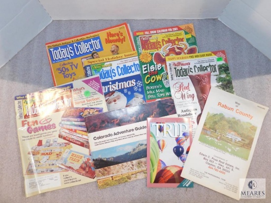 Lot Magazines Today's Collector, Rabun GA County Map, and Trip Guides