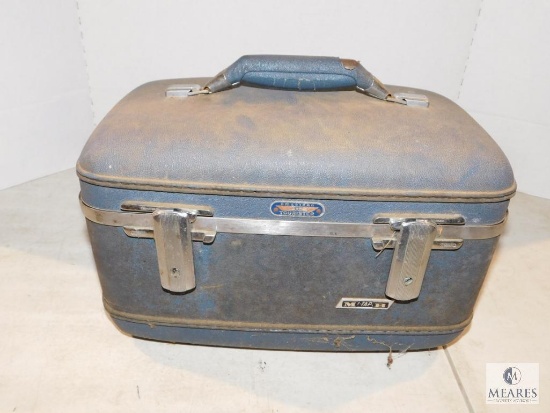 Vintage American Tourister Toiletry Case & Lot of AC Adapters