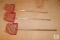 Lot of 3 Equestrian Poop Scoop Rakes Wood Handle