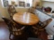 Solid Oak Windsor Country Round Table Dining w/ 4 Chairs