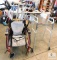 Lot Handicap Items Walker, Wheel Chair, Crutches, and Cane
