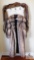 Vintage Ladies Raffaello NY Genuine Fox Fur Long Coat & Foxtail Scarf