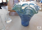 Lot of Glass Vases 1 Hand Blown Murano Italy