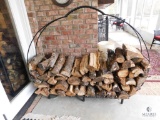Wrought Iron Large Firewood Holder