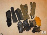 Lot of Boot Covers - Leather and Nylon Padded & Small Horse Riding Gloves