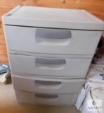 Sterlite 4 drawer storage dresser w/ Horse Medical Health Supplies