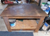 Heavy Duty Steel Plate Fab Table with Vise