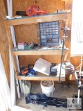 Shelf Contents; Hedge Trimmer, Electric Drill, Hammer Drill, Portable TV/Radio +