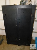 Large Metal Gun Safe Storage Cabinet Double Door