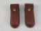2 New leather knife cases for up to 4