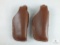 2 New leather thumb break holsters fits beretta 84,85, Colt 380 Government and similar