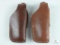 2 Leather thumb break holsters fits beretta 84,85, Colt 380 Government and similar