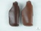 2 New leather thumb break holsters fits Beretta 84,85, Colt 380 Government and similar