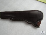 Leather slim jim leather western holster fits single action revolvers 6-7 1/2