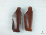 2 Leather thumb break holsters fits sig P220, 226, Colt 1911 commander