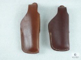 3 New leather thumb break holsters fits Beretta 84, 85, Colt 380 government and similar