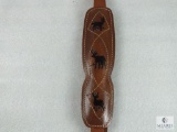 New Hunter leather embossed padded rifle sling fits one inch swivels