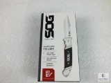 New SOG Fielder liner lcok folding knife with pocket clip