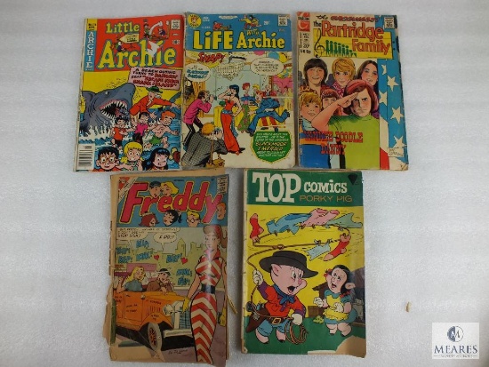 Mixed Lot of 5 Comic Books (Archie, Charlton, Top Comics)