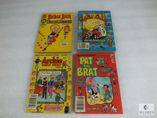 Lot of 4 Harvey world, Archie , Fawcett Comic Books
