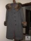 Vintage Mary Lane Ladies Gray Pea coat with Fur Collar and Cuffs