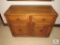 Wood Dresser / Buffet Table 2 Drawer Open Cabinet Below