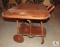 Vintage Wood Tea Cart Table w/ Leafs